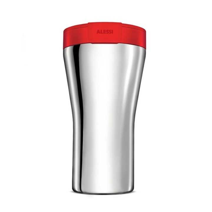 Alessi Caffa Rejsekrus 0,4L Rød Alessi Caffa Rejsekrus 0,4L Rød