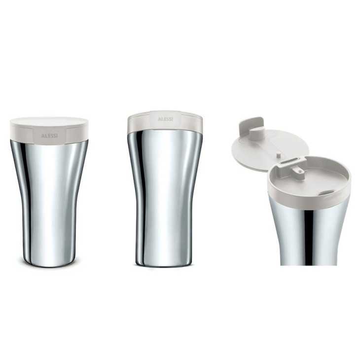 Alessi Caffa Rejsekrus 0,4L Hvid Alessi Caffa Rejsekrus 0,4L Hvid
