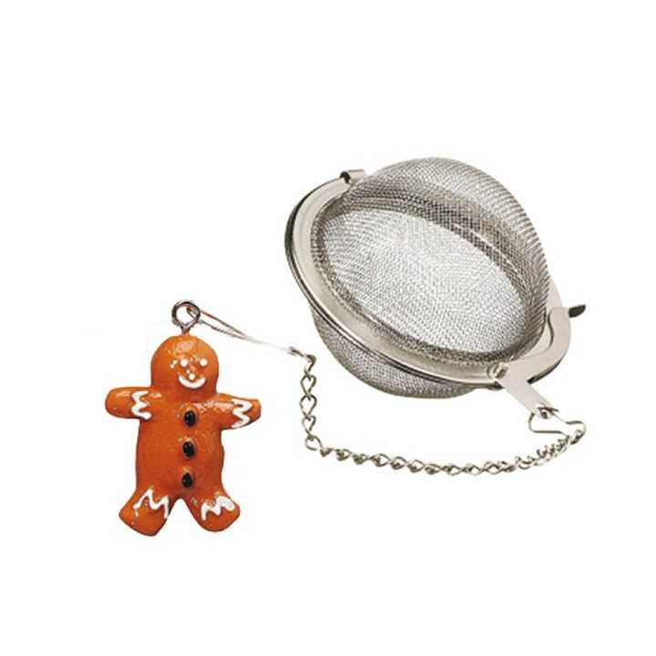 Tesi i Kæde med Kagemand-Figur Tesi i Kæde med Kagemand-Figur