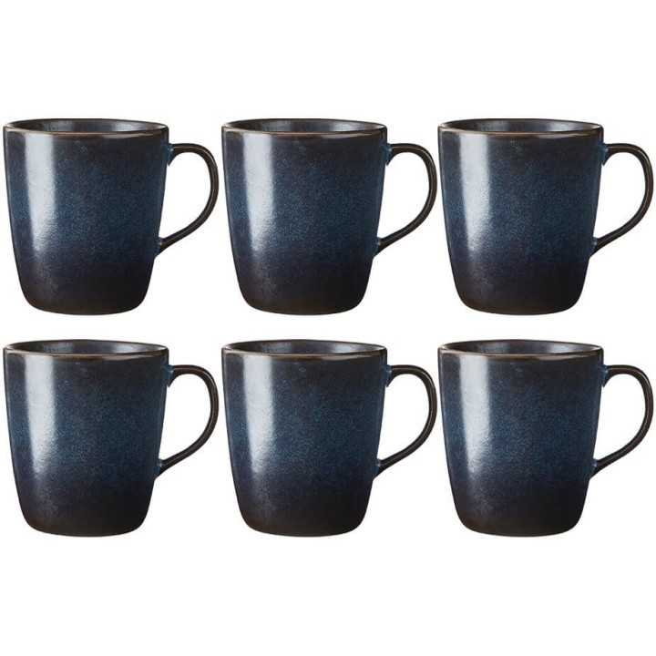 Aida RAW Krus m. Hank 0,35L 6 stk. Midnight Blue Aida RAW Krus m. Hank 0,35L 6 stk. Midnight Blue