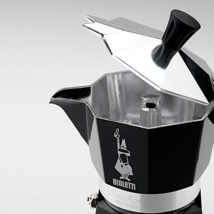 Bialetti Moka Express 3-Cup Espresso Pot Black