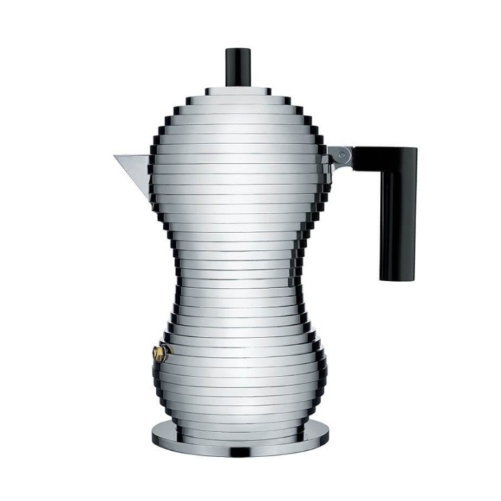 Alessi Pulcina 3-Cup Espresso Pot Black