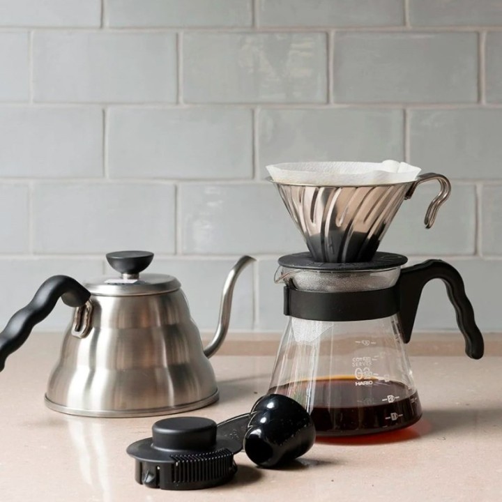Hario V60 Metal Dripper Steel 2 Cup.