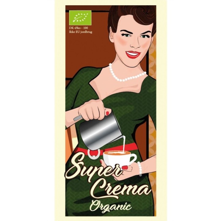 Rigtig Kaffe Super Crema Organic 500g Whole coffee beans