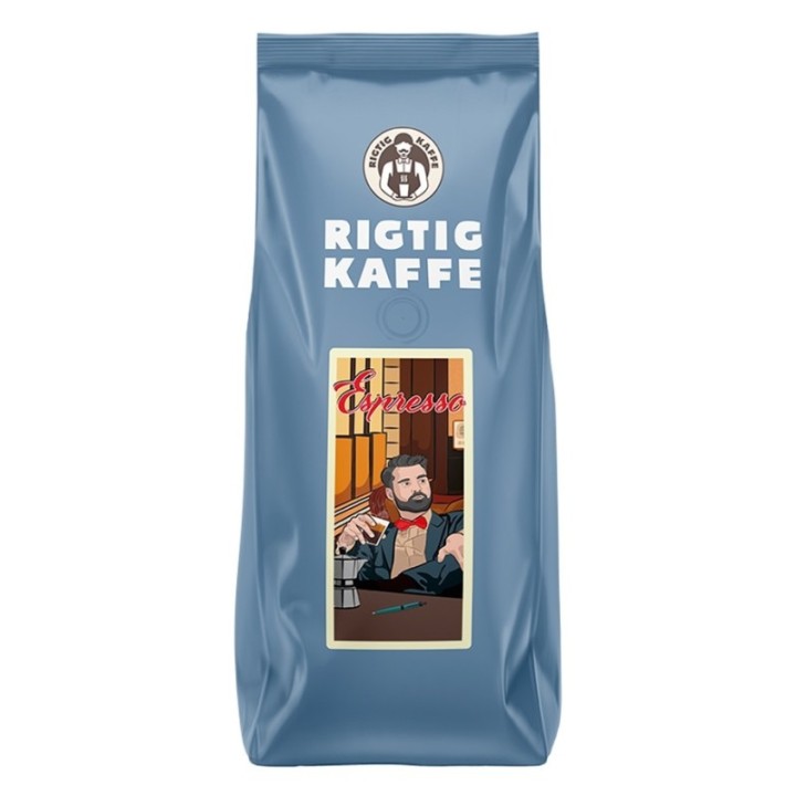 Rigtig Kaffe Espresso 500g Whole coffee beans