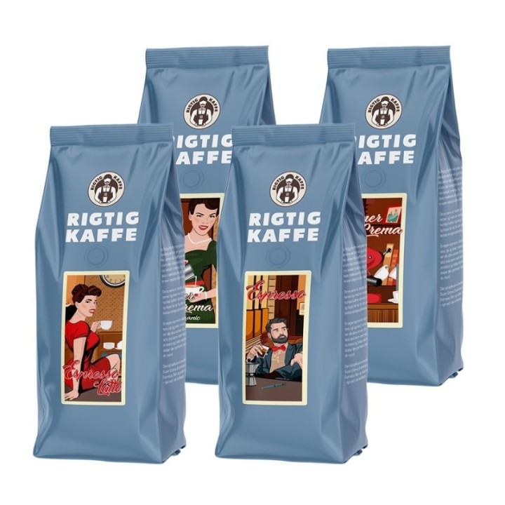 Rigtig Kaffe Mix Pack 2kg Whole Coffee Beans