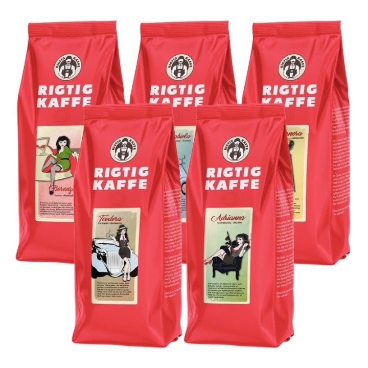 Rigtig Kaffe Mix pack 2.5 kg Whole coffee beans