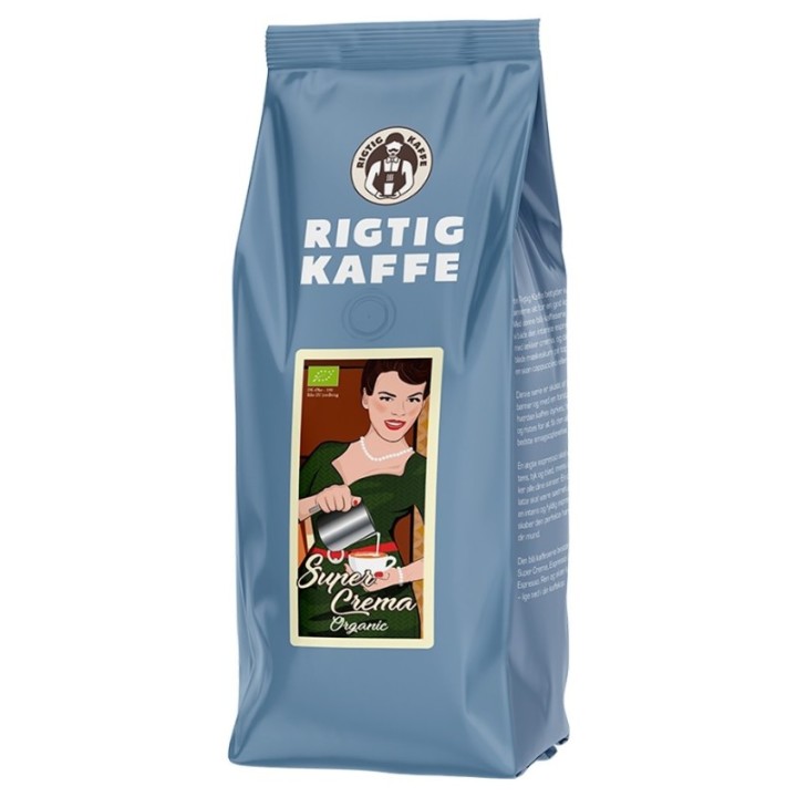 Rigtig Kaffe Super Crema Organic 3kg Whole coffee beans