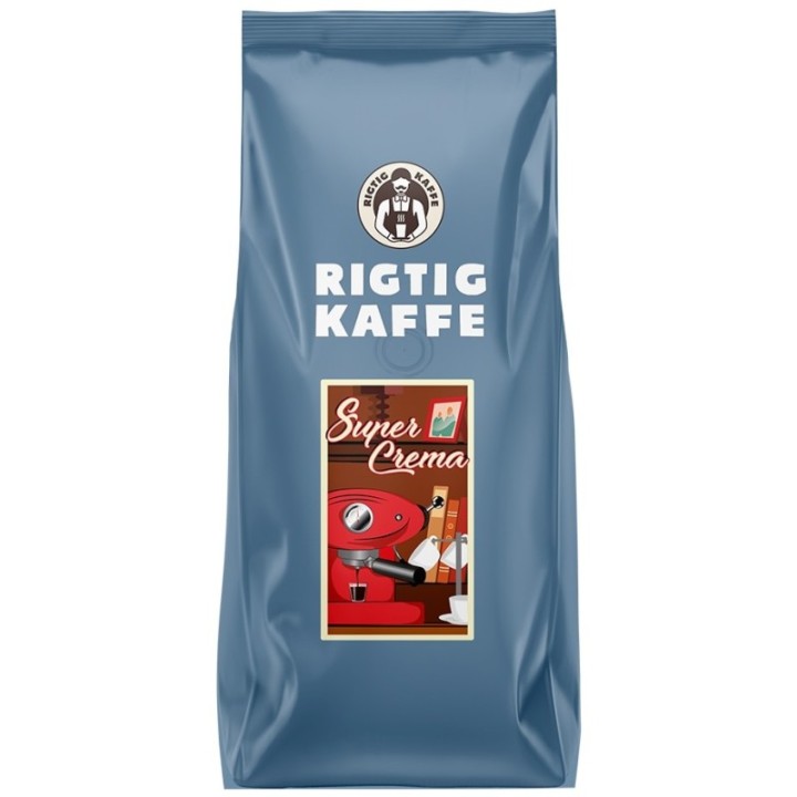 Rigtig Kaffe Super Crema per 24 kg Whole coffee beans