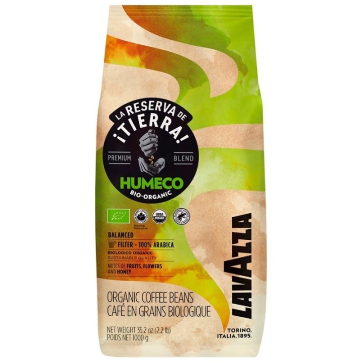 Lavazza La Reserva de Tierra Humeco Organic 1kg Whole coffee beans