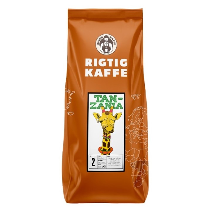 Rigtig Kaffe Tanzania No. 2 - 400g Whole Coffee Beans
