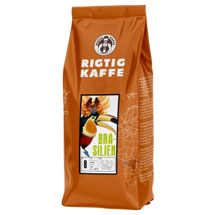 Rigtig Kaffe Brazil No. 8 - 400g Whole coffee beans