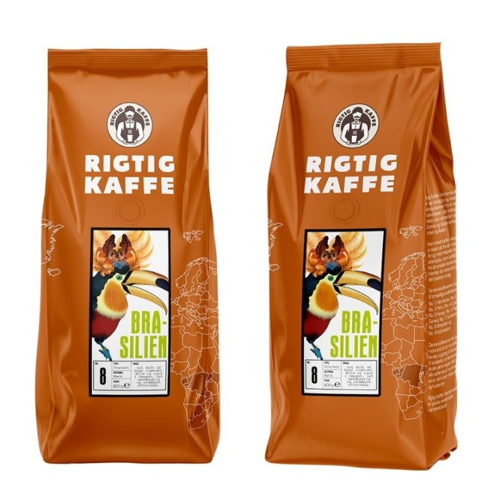 Rigtig Kaffe Brazil No. 8 - 400g Whole coffee beans