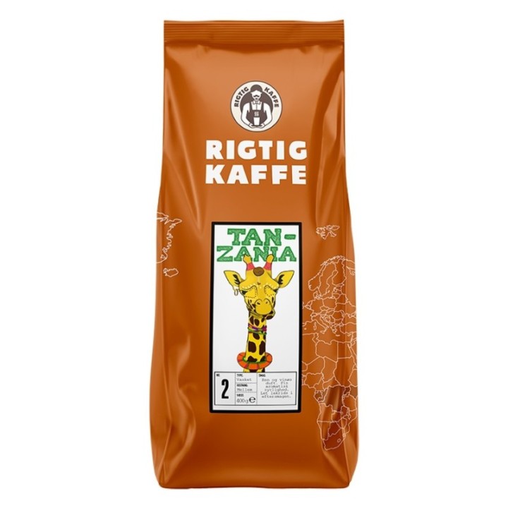 Rigtig Kaffe Tanzania No. 2 - 7x400g Whole coffee beans