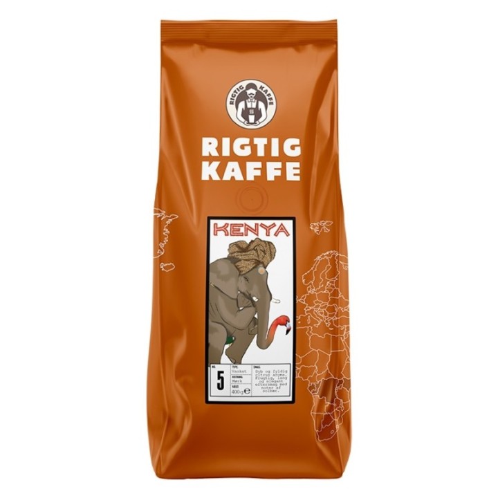 Rigtig Kaffe Kenya No. 5 - 7x400g Whole coffee beans