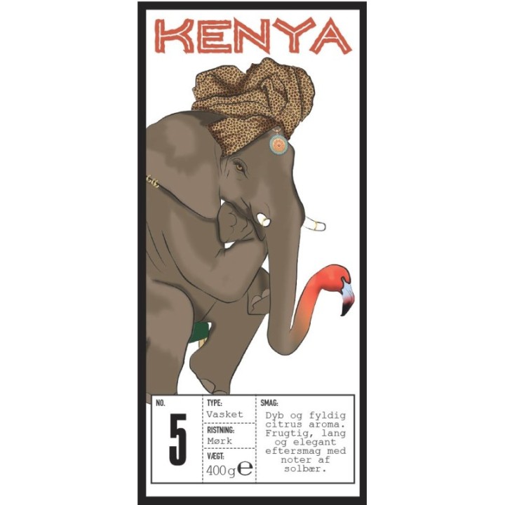 Rigtig Kaffe Kenya No. 5 - 15x400g Whole coffee beans