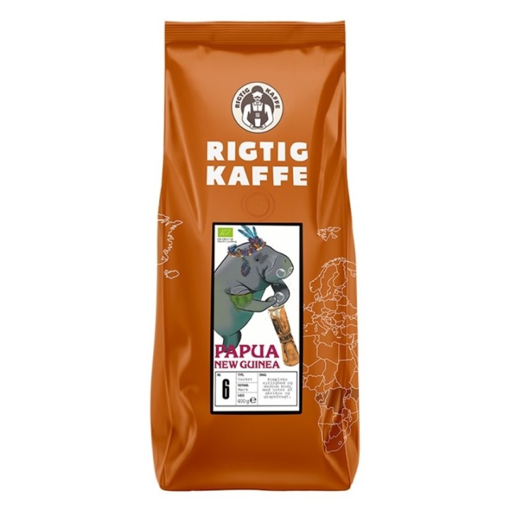 Rigtig Kaffe Papua New Guinea No. 6 - 7x400g Whole coffee beans