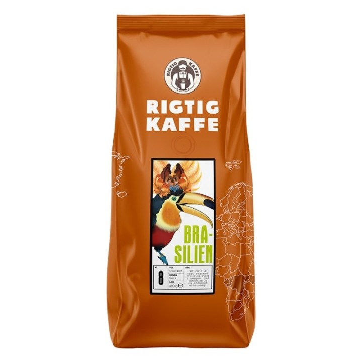 Rigtig Kaffe Brazil No. 8 - 7x400g Whole coffee beans