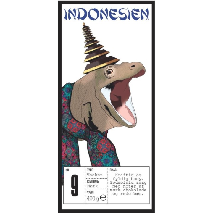 Rigtig Kaffe Indonesia No. 9 - 15x400g Whole coffee beans