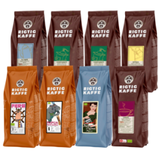 Rigtig Kaffe Organic Mix Pack 3.3 kg Whole Coffee Beans