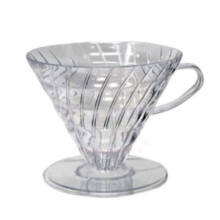 Hario Cup Dripper V60 Clear Plastic 2-Cup.
