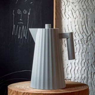 Alessi Plissé Electric Kettle 1.7 L Gray