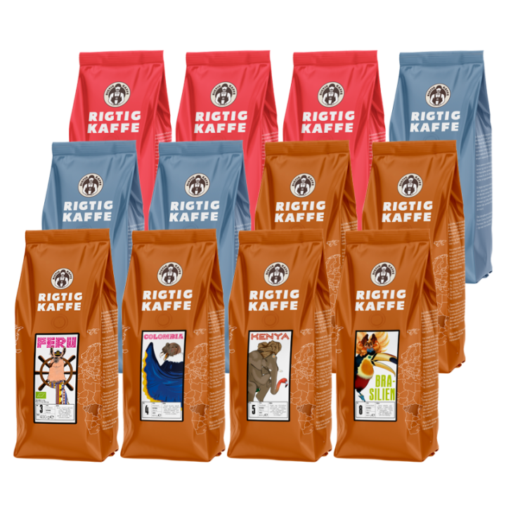 Rigtig Kaffe Mix pack 5.4 kg Whole coffee beans