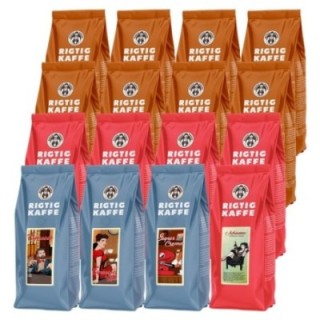 Rigtig Kaffe Mixed pack 16 varieties Whole coffee beans