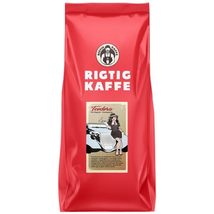 Rigtig Kaffe Teodora per 24 kg Whole coffee beans