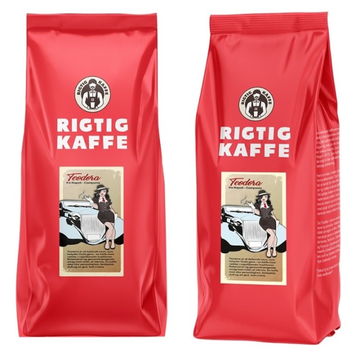Rigtig Kaffe Teodora per 24 kg Whole coffee beans