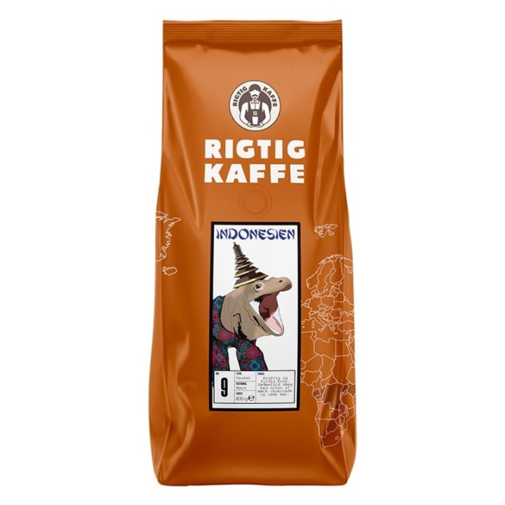 Rigtig Kaffe Indonesia No. 9 per 24kg Whole coffee beans