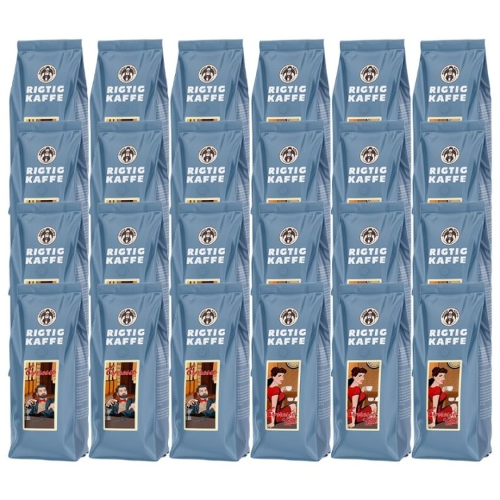 Rigtig Kaffe Espresso & Espresso Latte 12kg Whole coffee beans