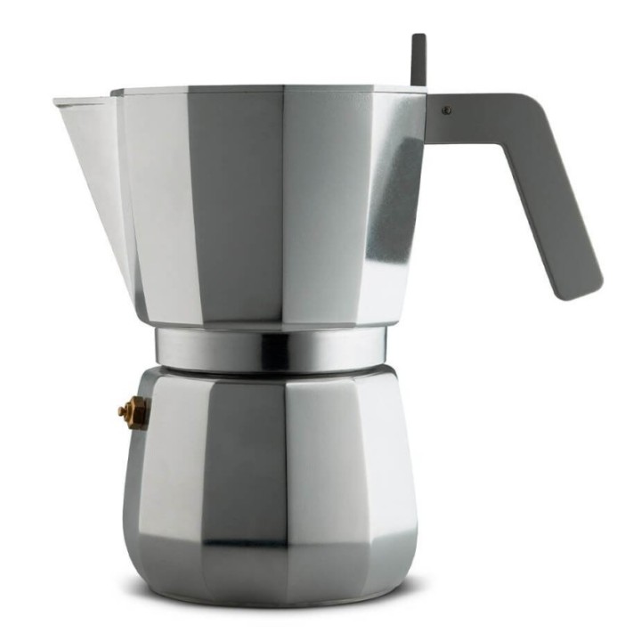 Alessi Moka Induction 9-Cup Espresso Pot Aluminum