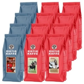 Rigtig Kaffe Mixed pack 12 kg Whole coffee beans