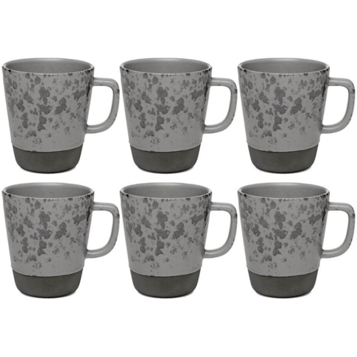 Aida RAW Mug with Handle 30 cl 6 pcs Nordic Grey