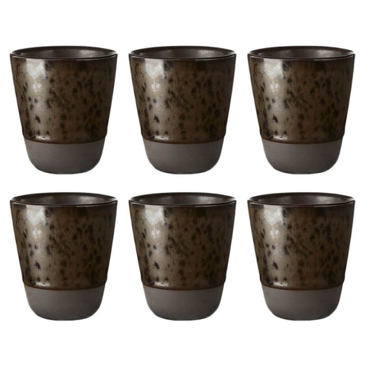 Aida RAW Insulated mug 25 cl 6 pcs Nordic Brown