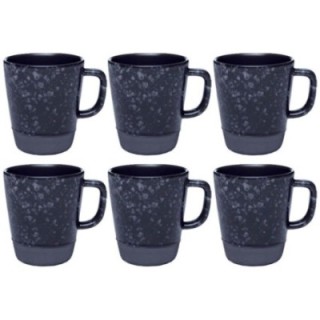 Aida RAW mug with handle 30 cl 6 pcs Nordic Black