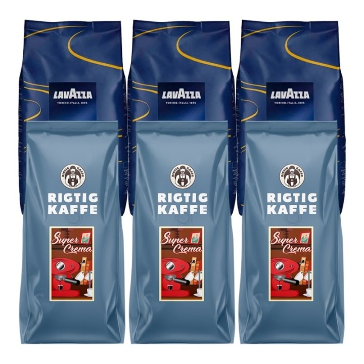 Super Crema Mix Pack 6 kg Whole Coffee Beans