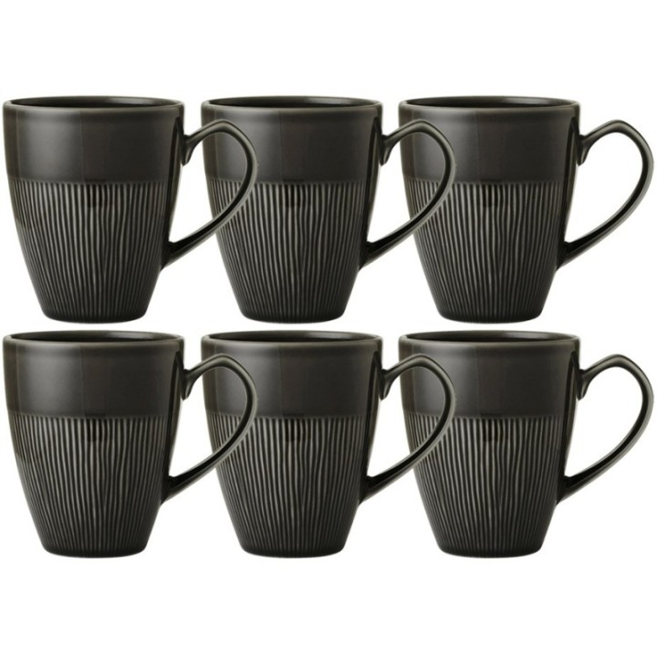 Colormix Mugs 32 cl 6 pcs Anthracite gray