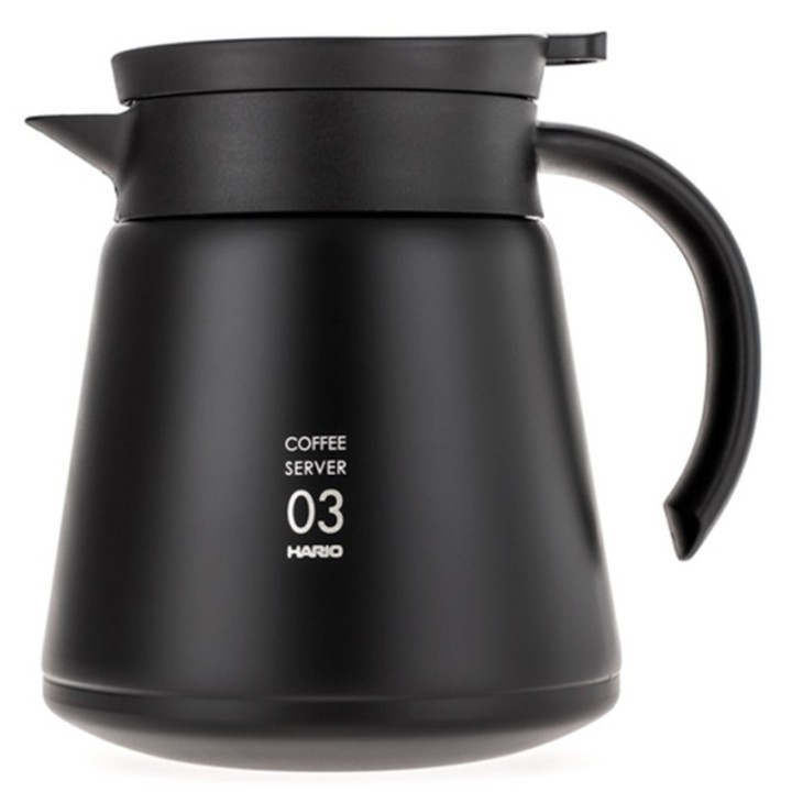 Hario V60-03 Stainless Steel Server 0.8 L Black