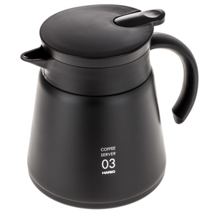 Hario V60-03 Stainless Steel Server 0.8 L Black