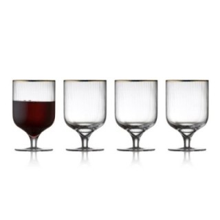 Lyngby Palermo Gold Wine Glasses 30 cl 4 pcs