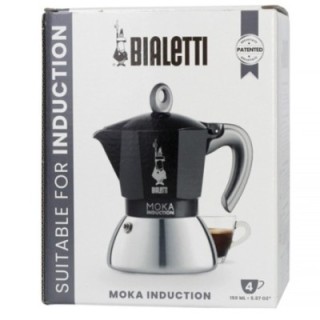 Bialetti Moka Induction 4-Cup Espresso Pot Black