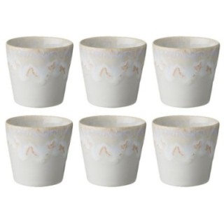 Costa Nova Stoneware espresso cups 10 cl 6 pcs White
