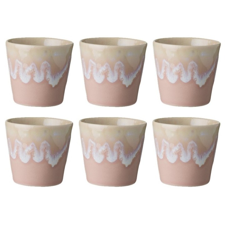 Costa Nova Stoneware Espresso Cups 10 cl 6 pcs Pink