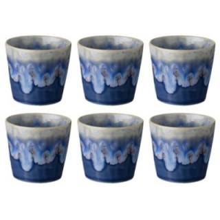 Costa Nova Stoneware espresso cups 10 cl 6 pcs Blue