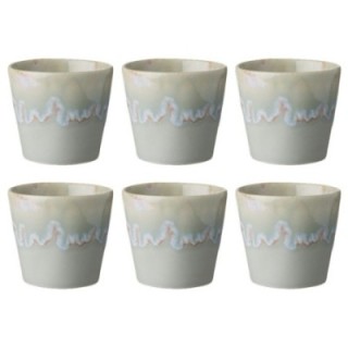 Costa Nova Stoneware Espresso Cups 10 cl 6 pcs Gray