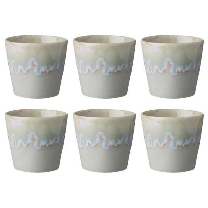 Costa Nova Stoneware Espresso Cups 10 cl 6 pcs Gray