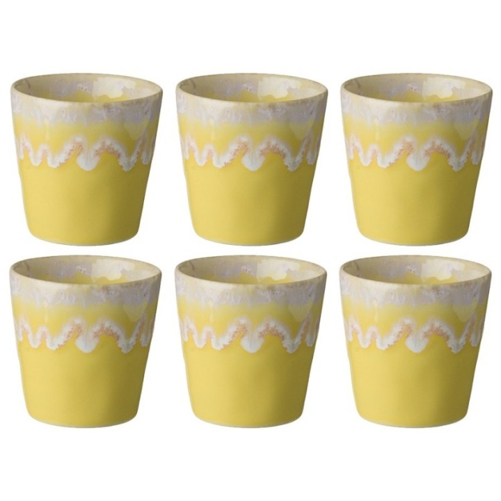 Costa Nova Stoneware Mugs 21 cl 6 pcs Yellow