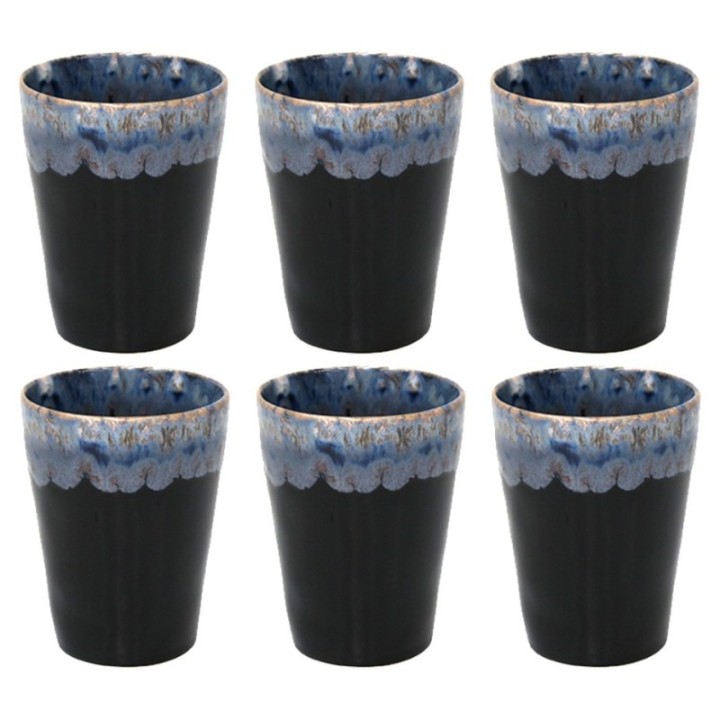 Costa Nova Stoneware Mug 38 cl 6 pcs Black